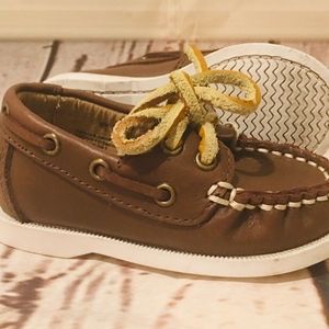 Janie & Jack Boy's Boat Leather Shoes Loafers 4